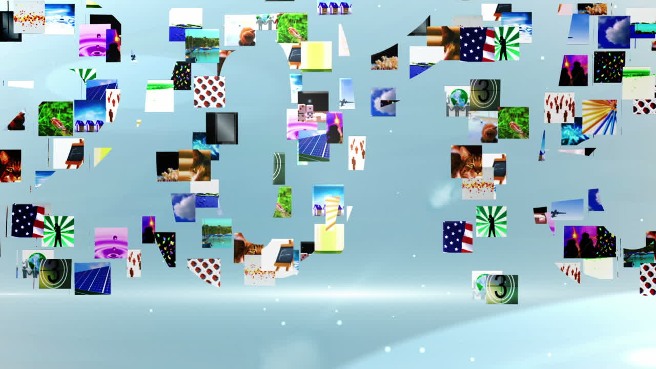 2015 메시지를 형성하는 비디오 클립