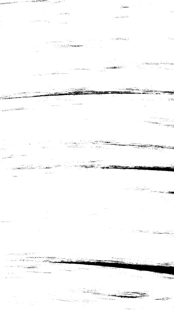 Animação Abstrata de Revelação com Pinceladas em Preto e Branco