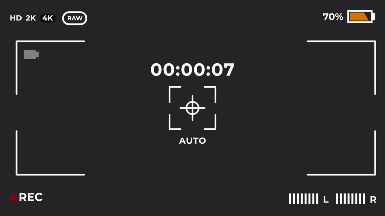 Motion Graphic of Rec interface background