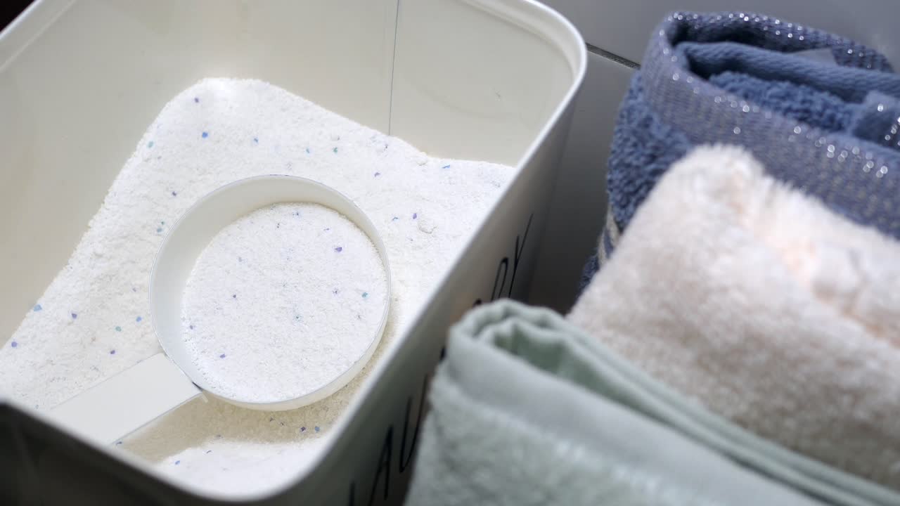 세탁제 및 수건