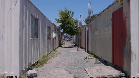 Slow-walk-through-township-houses-and-iron-huts-in-South-Africa