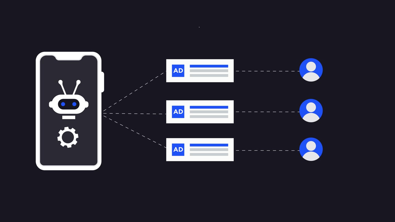 AI Chatbot on Smartphone Generating and Distributing Advertisements to Users