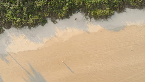 Drone-landing-on-the-beach-top-view