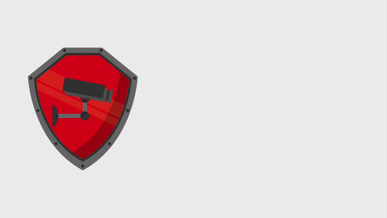 animación de tecnología de seguridad cibernética hd