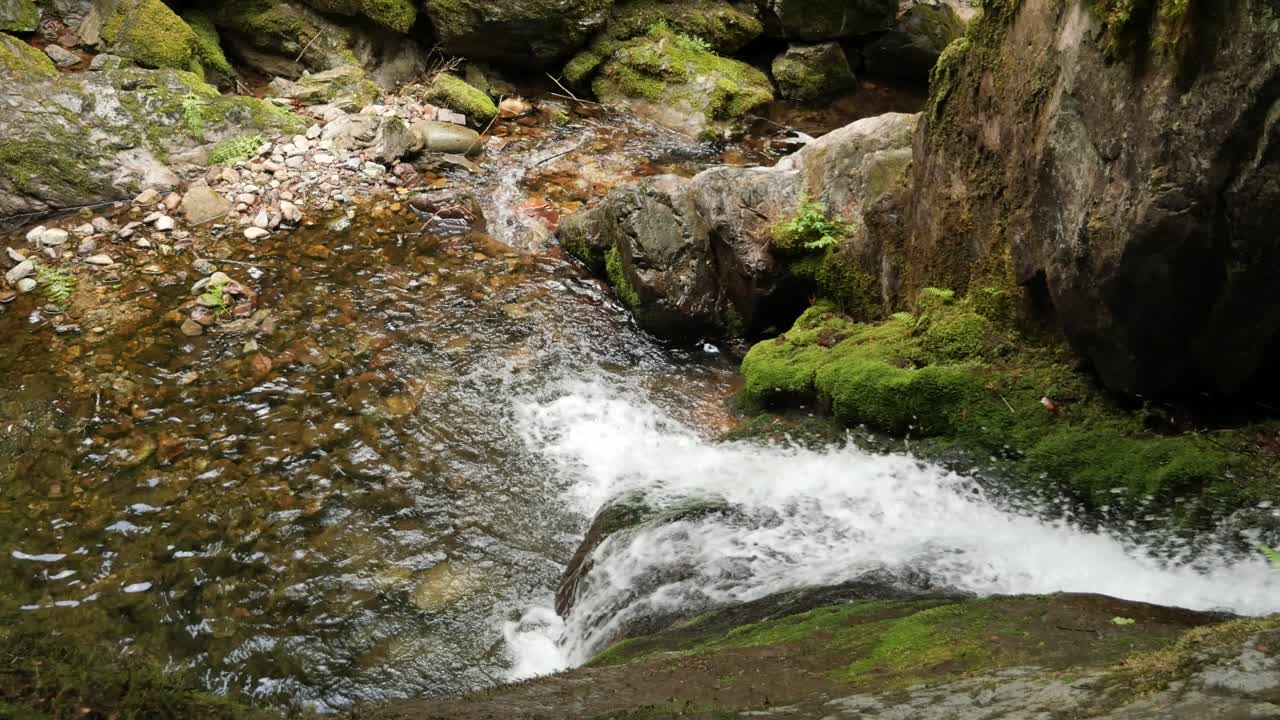 cascadas de edelfrauengrab en la selva negra, alemania