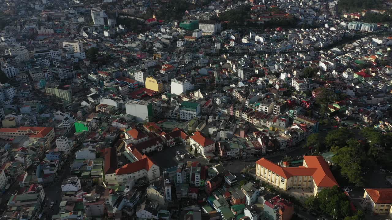 다라트 시 (dalat city) 또는 다라트 (dalat), 베트남 (vietnam) 아름다운 빛 아침에 촬영