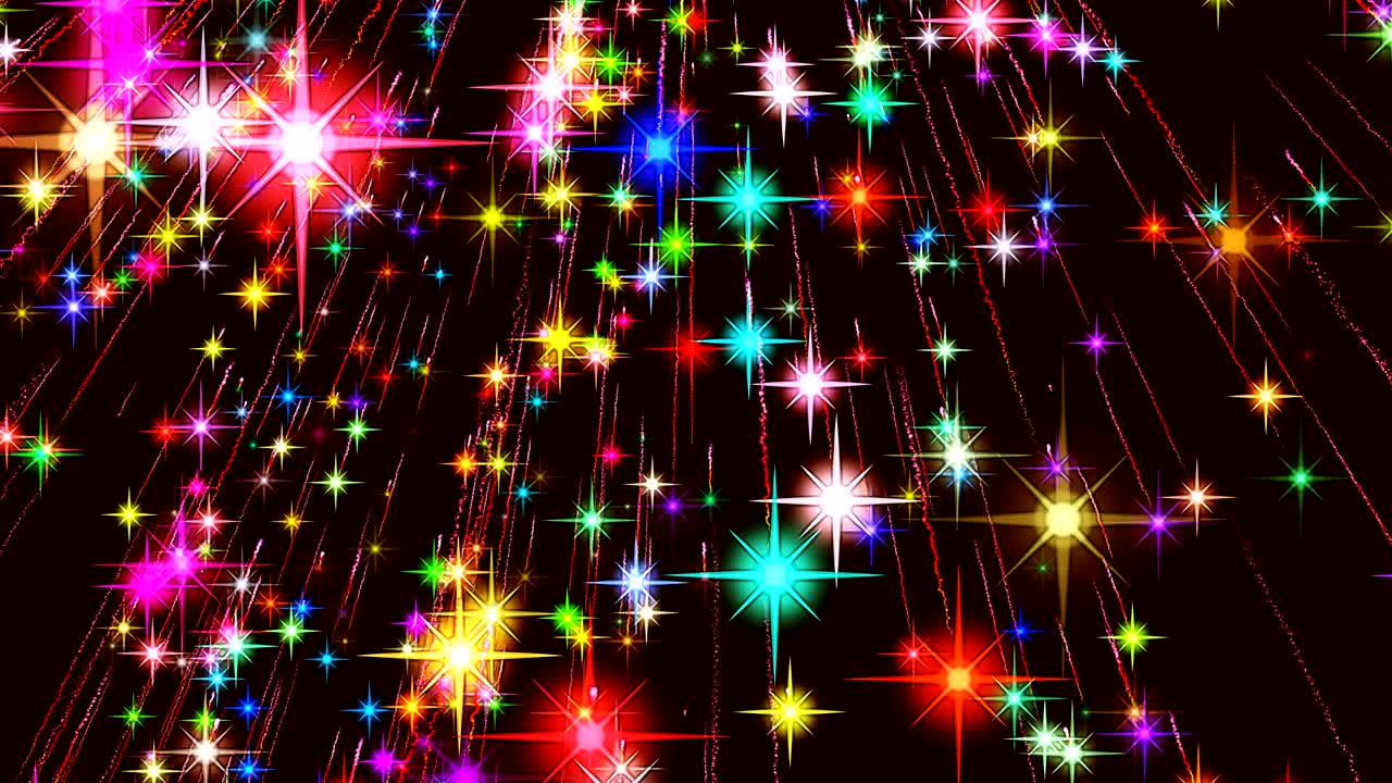 추상적인 애니메이션 배경과 입자