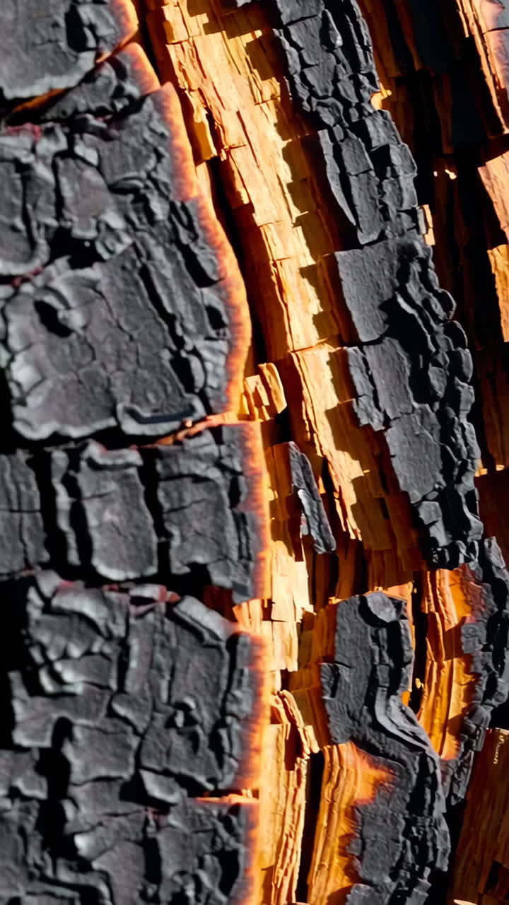 Burnt Tree Bark Texture