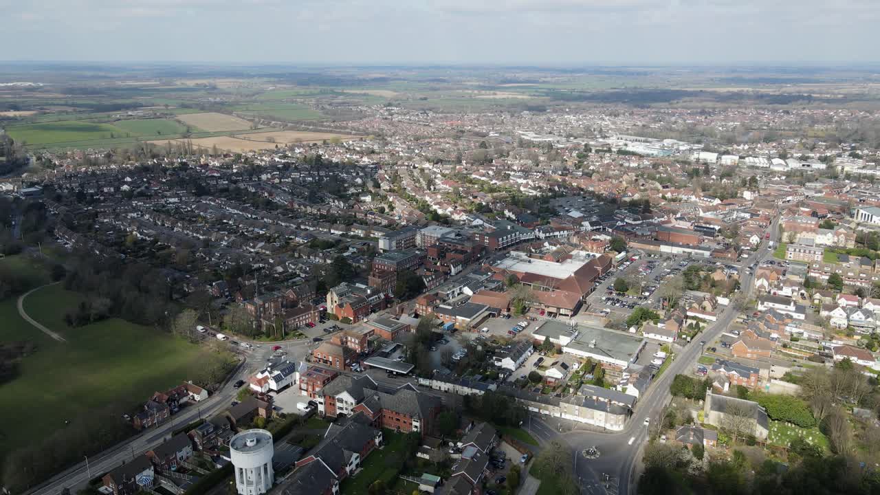 billericay essex reino unido centro de la ciudad aéreo alto punto de vista