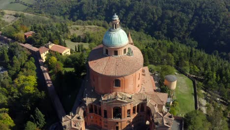 Sanctuary-of-the-Madonna-di-San-Luca,-Bologna,-Emilia-Romagna,-Italy,-October-2021