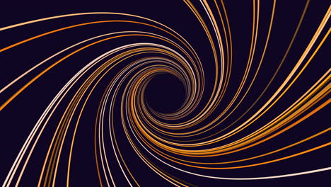 twisted lines a striking black and orange spiral