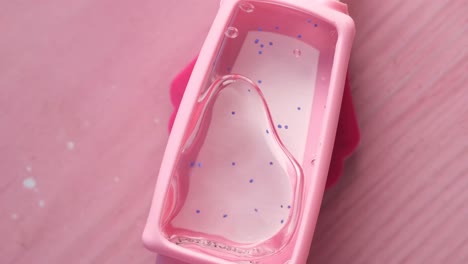 pink hand sanitizer bottle