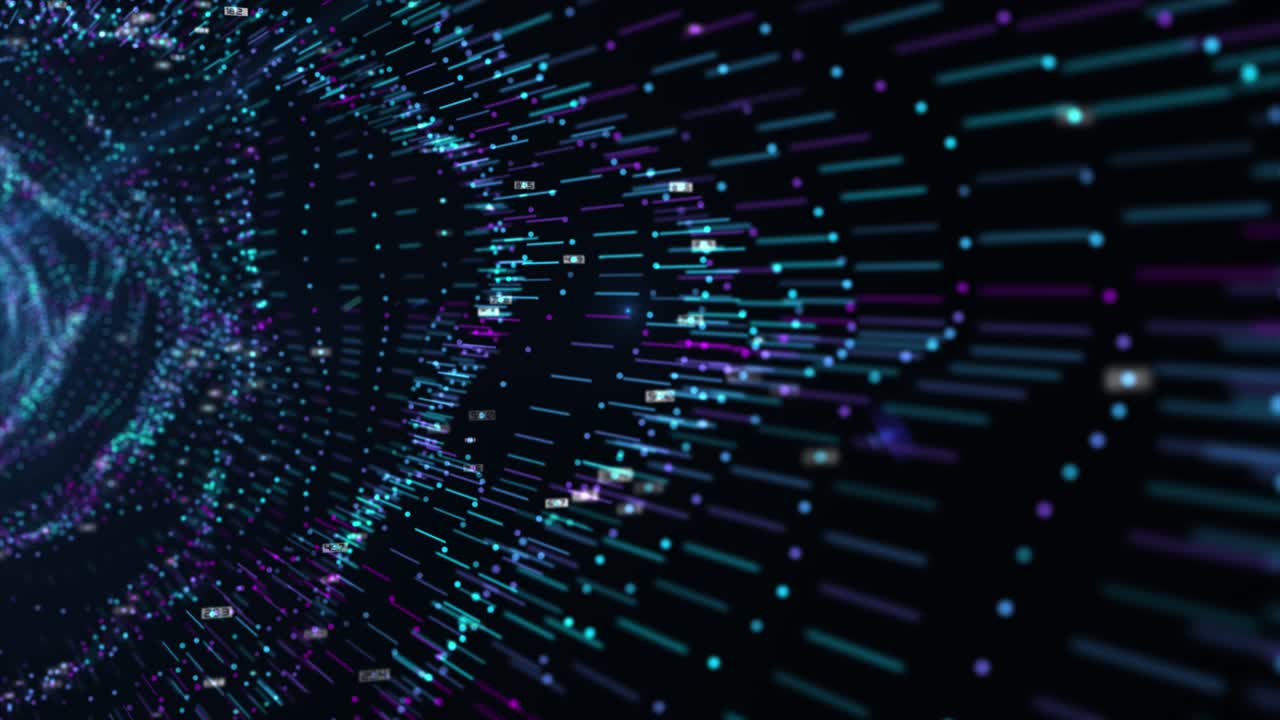 túnel de visualización de datos abstractos