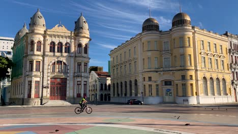 marco cero plaza de la ciudad en el centro de recife