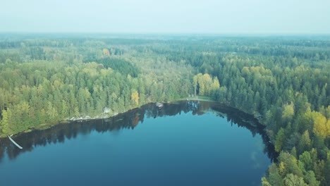 Spring-time-at-Drunken-Sauna,-Kirkkonummi,-Finland