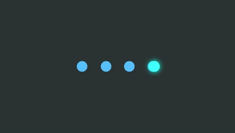 signo de carga del círculo en fondo blanco, icono de la barra de carga con puntos, animación con matte alfa.