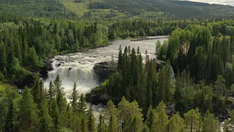 ristafallet waterfall in the western part of jamtland is listed as one of the most beautiful waterfalls in sweden.