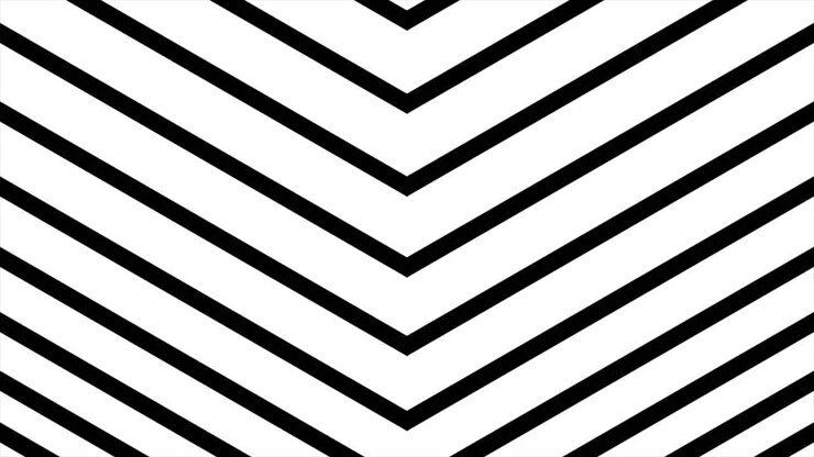 Disegno geometrico a frecce bianche e nere