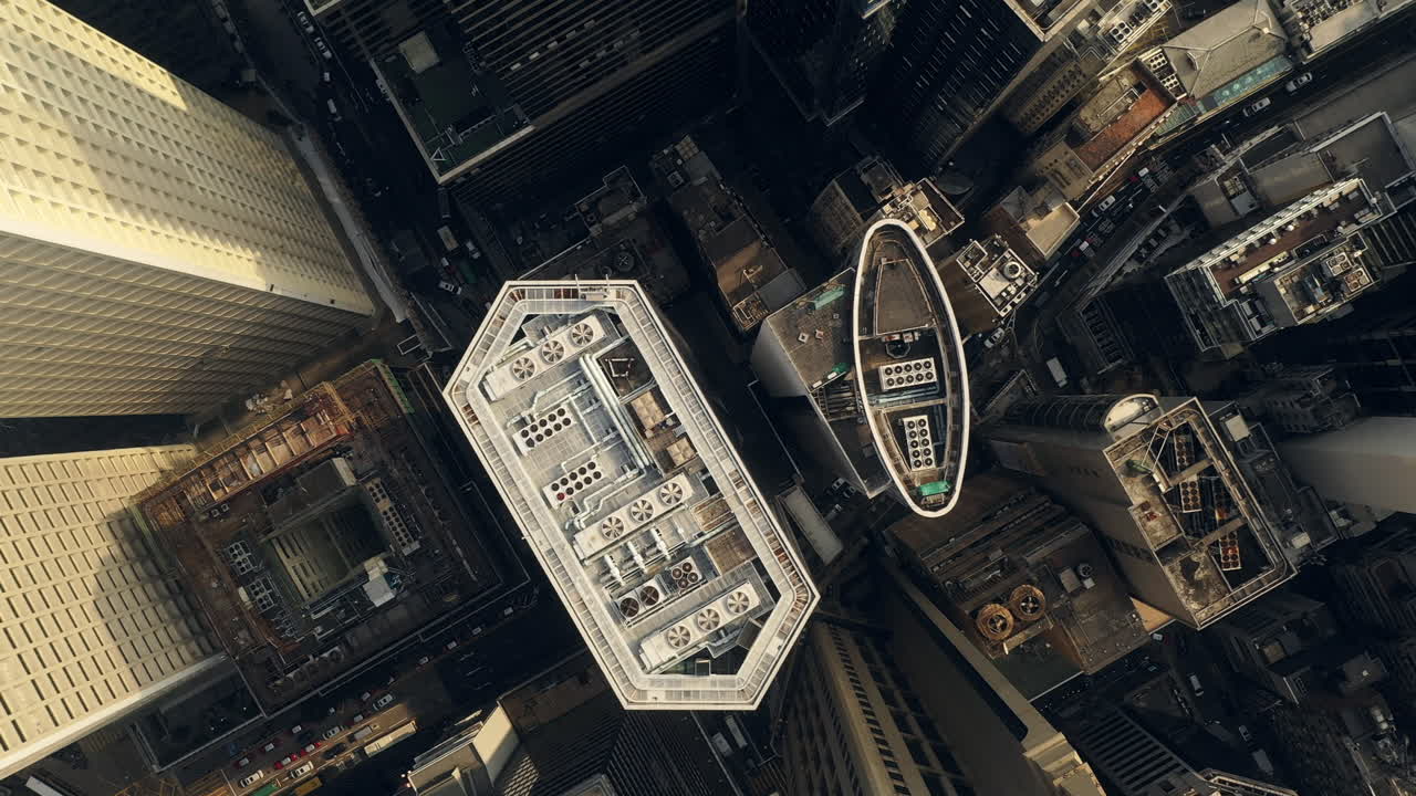 Aerial View of Hong Kong Cityscapes