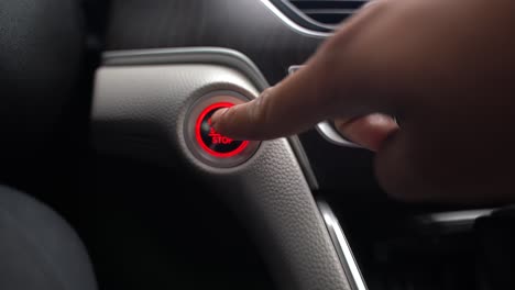 Pressing-Car-button-to-turn-it-off