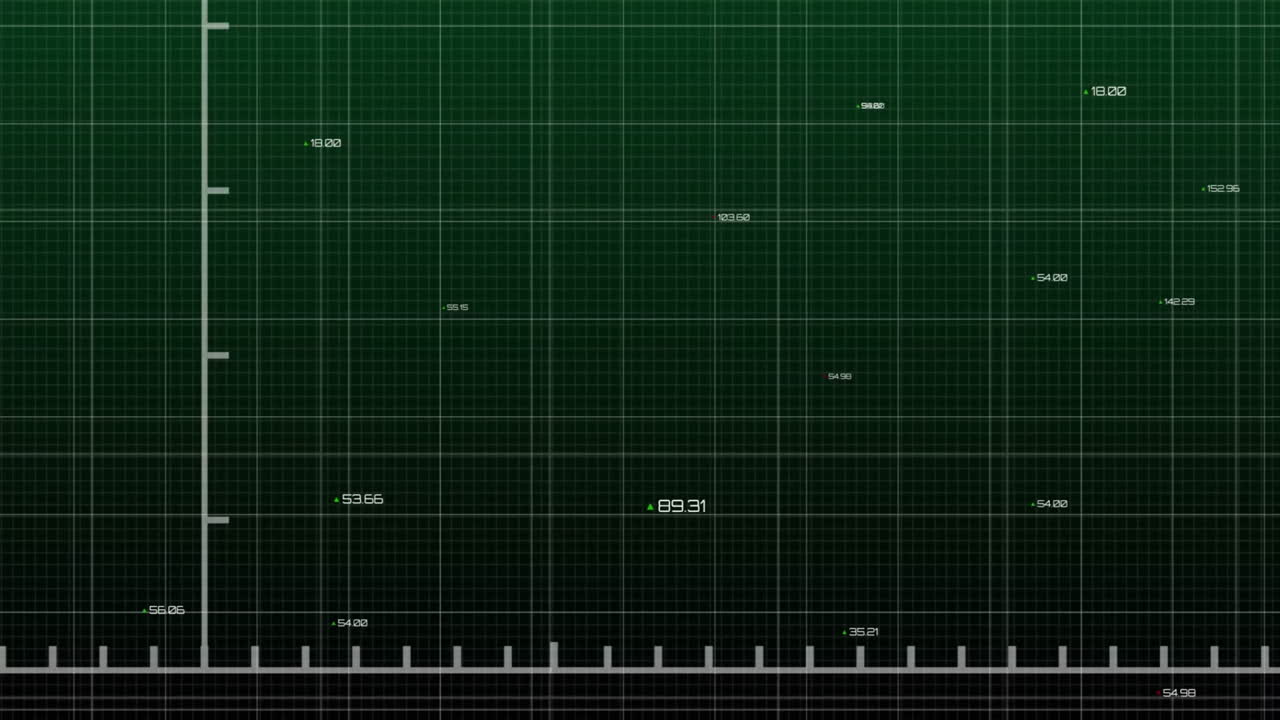 다이어그램의 애니메이션과 검은색 배경의 데이터 처리