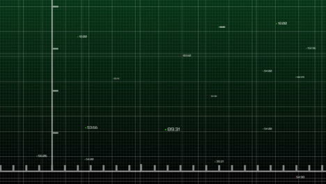 Animation-of-diagram-and-data-processing-on-black-background