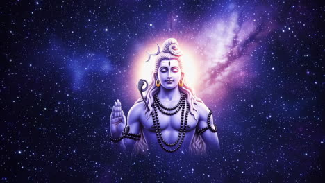 lord shiva in the cosmos