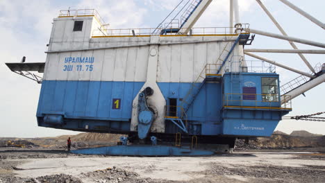 large mining excavator in operation