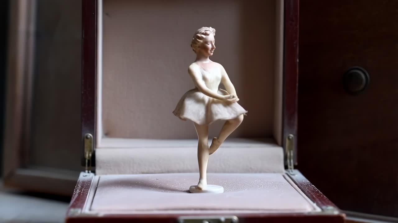 Ballerina Figurine in a Music Box