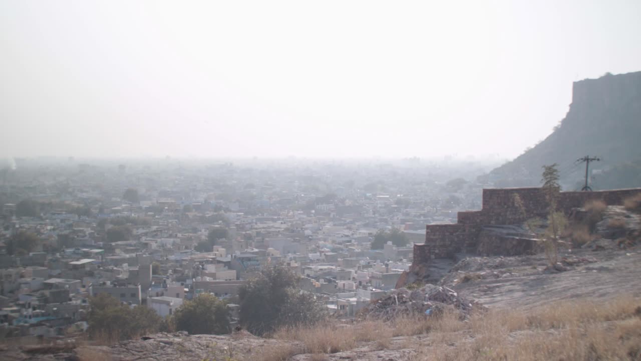 Vista di Jodhpur dal Tempio Jaswant Thada.