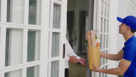 entrega de comestibles en el hogar