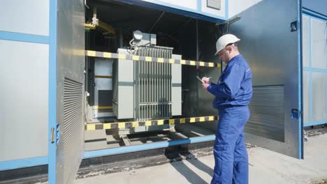 execution of electrical measuring works on the power transformer