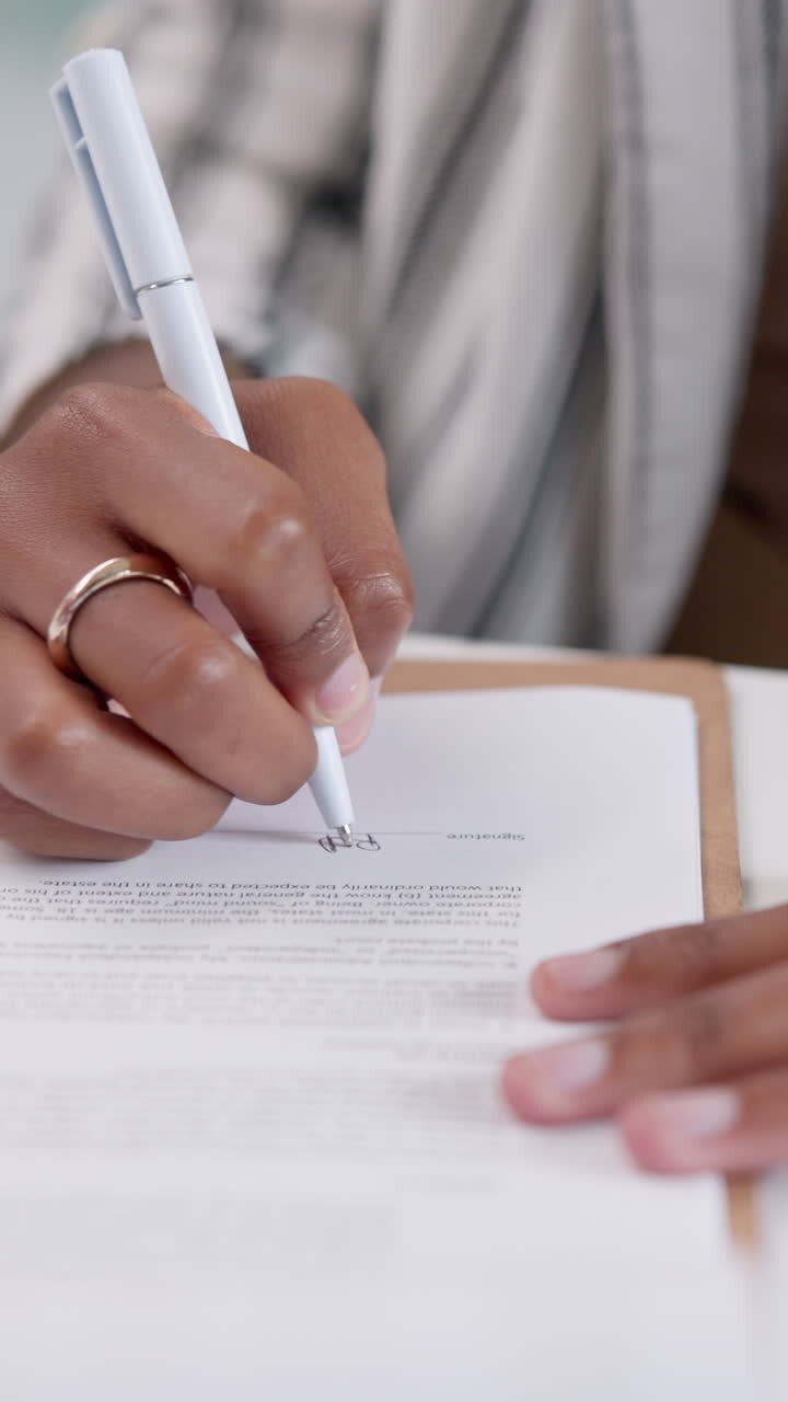 Signing a Business Agreement