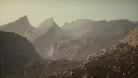 Rocks-and-mountains-in-deep-fog