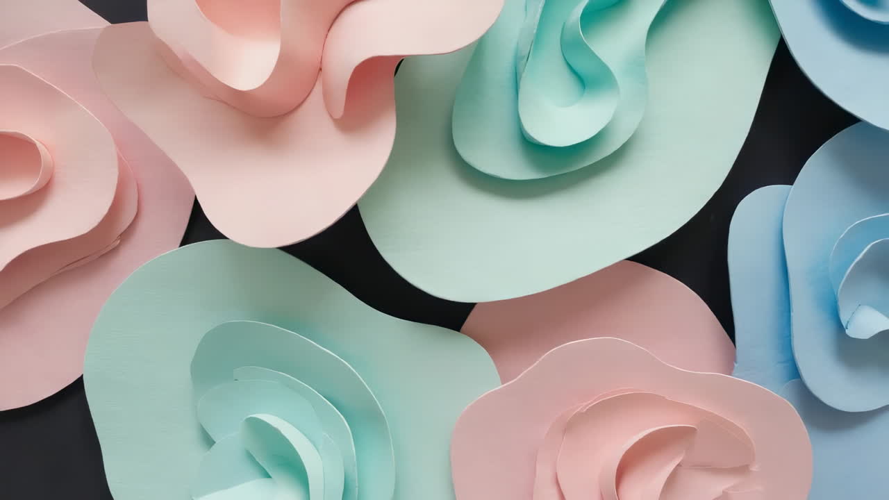 Abstract Pastel Paper Art Background