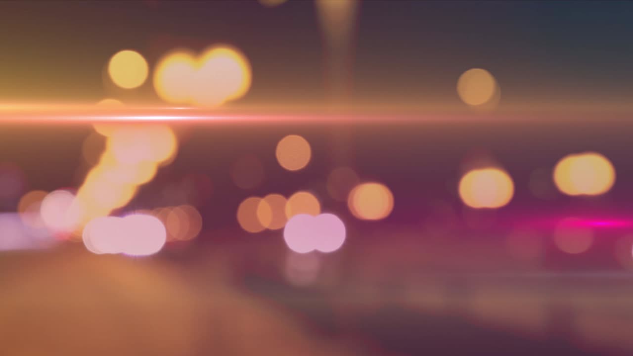 고속도로 위에서  ⁇ 박이는 불빛의 애니메이션