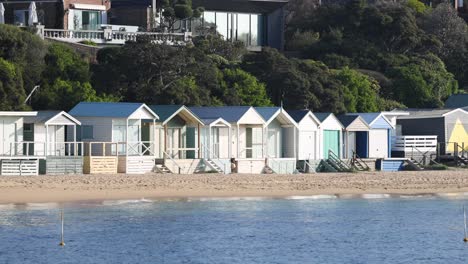 panoramic view of beach houses and coastline