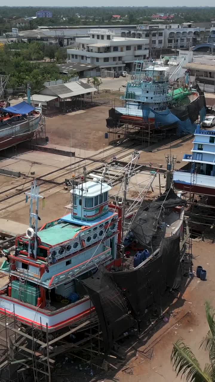 Boats in a Boatyard