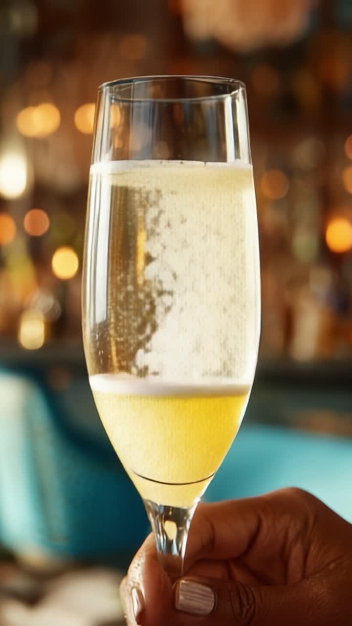Uno sguardo più da vicino alle bevande frizzanti: dal frizzante champagne alla birra dorata in eleganti bicchieri.
