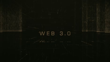 abstracto web digital 3.0 ciber ciudad fondo stock video usa, tecnología, elementos en bucle diseño de la ciudad partícula, abstracto, fondos web 3.0