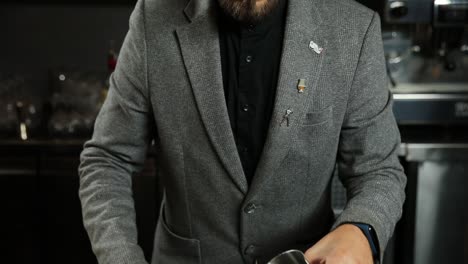 bartender preparing a cocktail