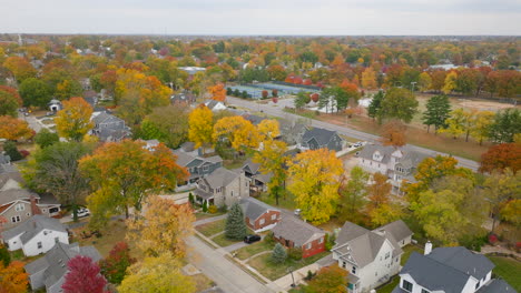 Flyover-beautiful-Kirkwood-neighborhood-in-St