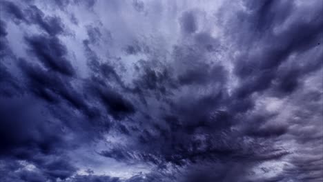 dark clouds in a bright nordic summer night sky