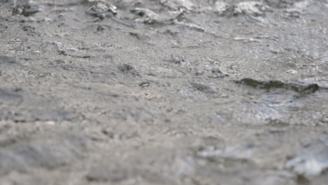 detailed view of rippling water with small bubbles and surface textures, showcasing natural fluid motion and aquatic beauty. slow motion.