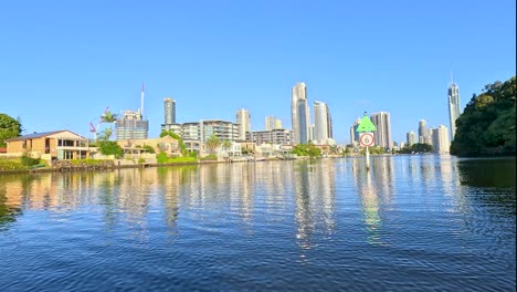 scenic river cruise with city skyline views