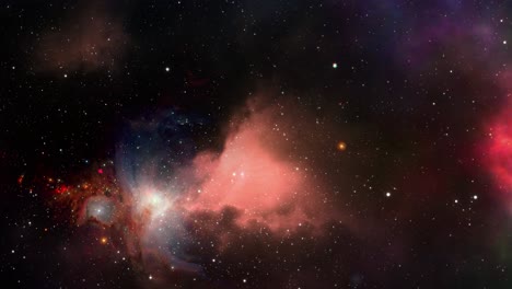 viaje espacial de la nebulosa de orión 4k