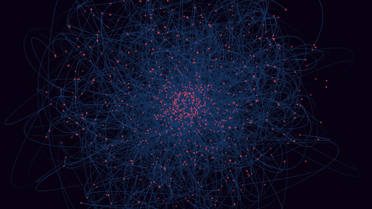 взаимосвязанная сеть сеть линий и точек