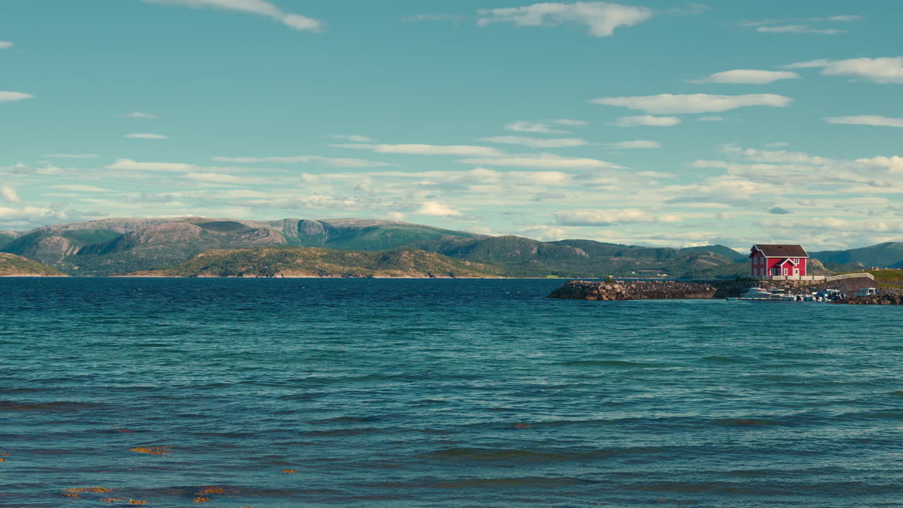 Red House by the Sea in Norway