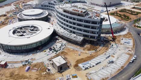 sección del hotel del centro olímpico de weihai con obras ocupadas - nuevo distrito de nanhai, china