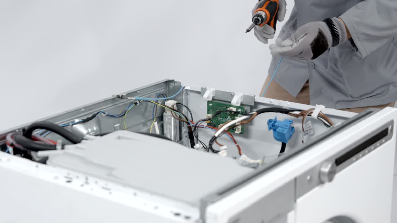 eliminación del circuito electrónico de la lavadora